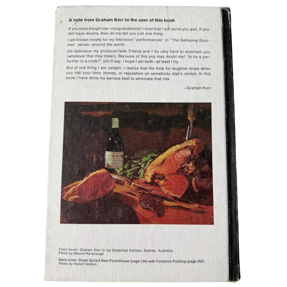 Graham Kerr Cookbook Galloping Gourmet Vintage 1960s MCM Retro Kitchen Hardcover - Picture 10 of 11